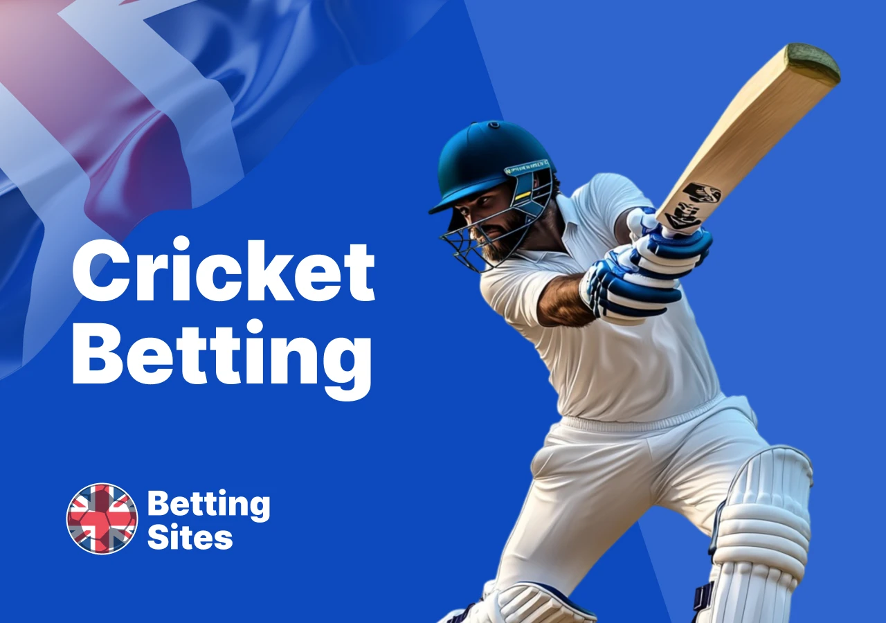 Pre-match and in-play cricket markets at top British betting sites for T20, ODI, and Test cricket.